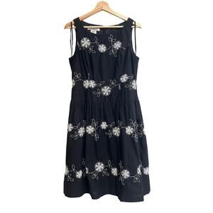 Evan Picone Embroidered Flower Dress Size 10